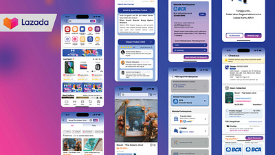 UI and Payment Journey on Lazada App app design graphic design ui ux