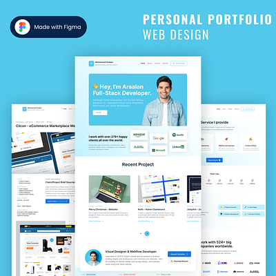 Personal Portfolio Web Design graphic design ui