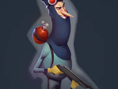 Frogman character characterdesign design digitalart illustration mascot design ui vector vector illustration