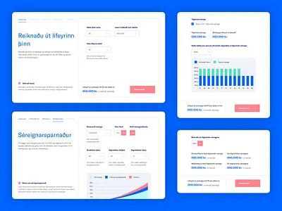 Pension calculator calculator graphs navigation pension statistics ui