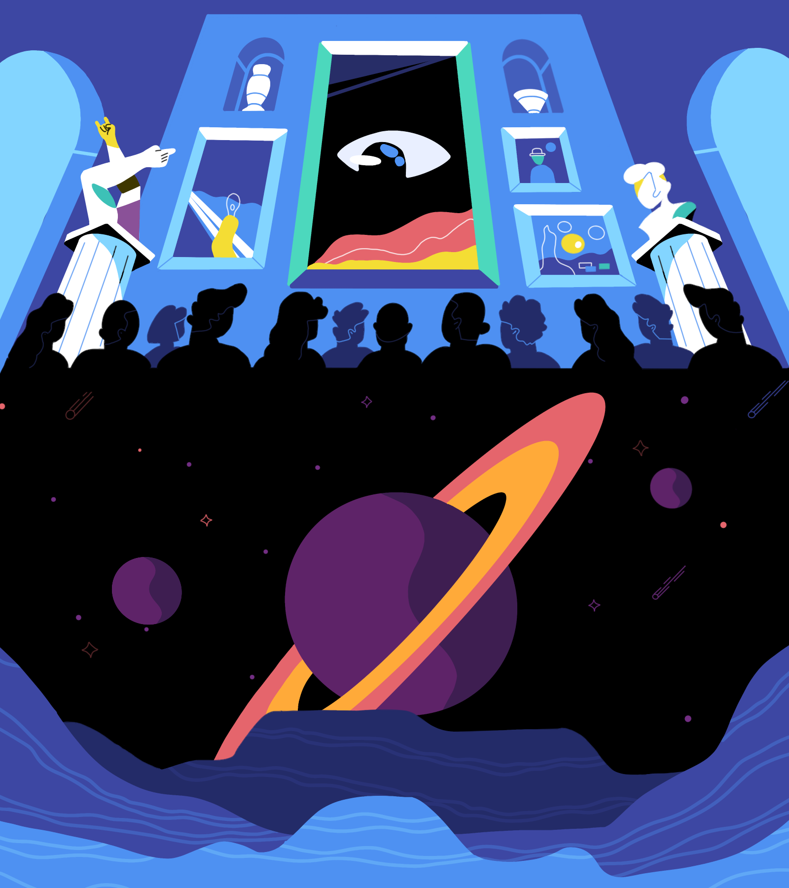 Art Museum 🗿 3d animation art branding design drawing galaxy graphic design illustartions illustration illustrator logo minimal motion graphics procreate sketch ui ux web