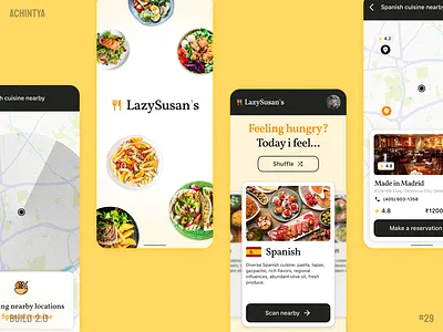 Cuisine recommendation app - Build 2.0 build challenge design figma food practice recommend ui