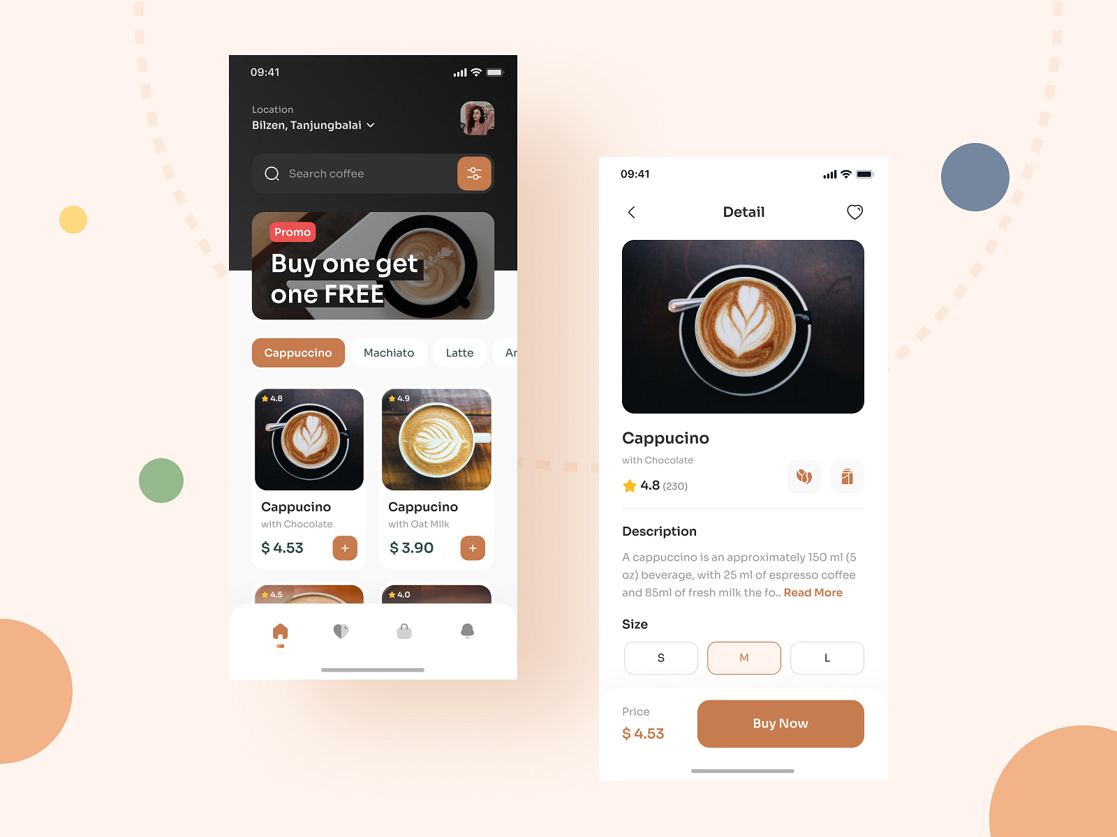 Coffee Shop Mobile App by Yashpatel on Dribbble