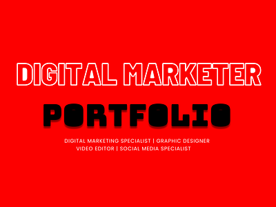 Digital Marketing Portfolio branding design digital marketing agecny digital marketing portfolio graphic design graphic designer graphic designing portfolio logo logo designer social media