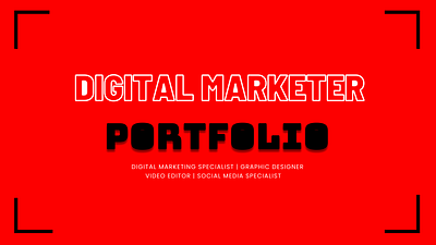 Digital Marketing Portfolio branding design digital marketing agecny digital marketing portfolio graphic design graphic designer graphic designing portfolio logo logo designer social media