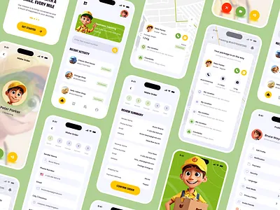 CourierGO | Delivery Service App app branding cargo delivery design food homepage illustration logistics logo mobile package service shipment shipping track order tracker ui website