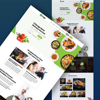 🍔🌭🍟 Food Delivery Website Design catering design fast food food food delivery website landing page design ui ux web design web page design