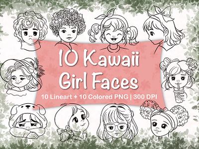 Cute Girls Face (Original Drawing)