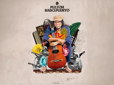 References Series - Milton Nascimento artist collage design fanart idol illustration milton milton nascimento minas minas gerais mpb music reference singer turdus