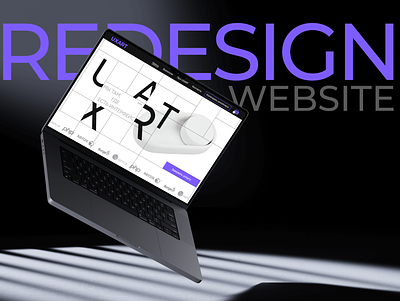 UXART website redesign experimental interface type uiux web design website