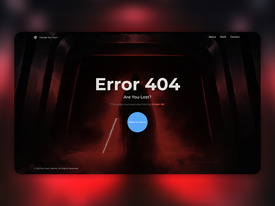 Error 404 Page Design 404 404 page error error 404 error page full page design graphic design page design ui ui design ux design web design website website design