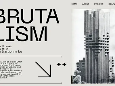brutalism style brutalism landingpage webdesign