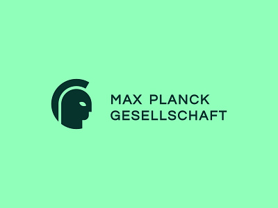 Max Planck Society branding face german goddess head human institute logo max minerva planck redesign research roman science society