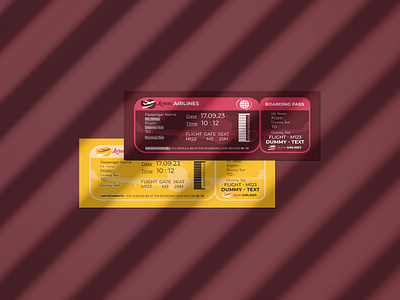 Airlines Ticket Design airlines ticket design custom ticket design graphic desgin packaging design print design professional ticket design ticket ticket design ticketing design tickets unique ticket unique ticket design