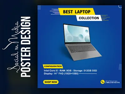 laptop social media post design graphic design laptop post design post bdesign social media post design