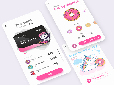Mufly [ Donut custom & delivery app ] 3d ai animal app art artwork character design figma food game gaming graphic design illustration mobile mockup shop store ui ux