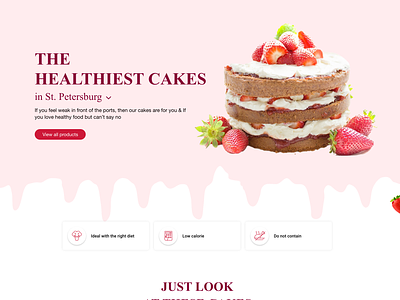 Cake Website adobe xd cake photoshop ui ux website