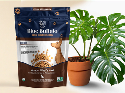 PET DRY food pouch packaging design dog food dry food food food pouch graphic design illustration packaging packaging design pet food pouch pouch design