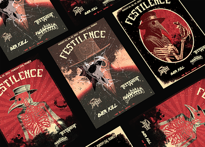 Festilence | Metal music festival branding design festival graphic design music poster
