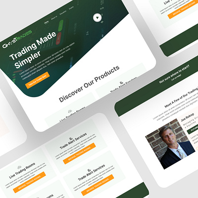 Trading Landing page ui