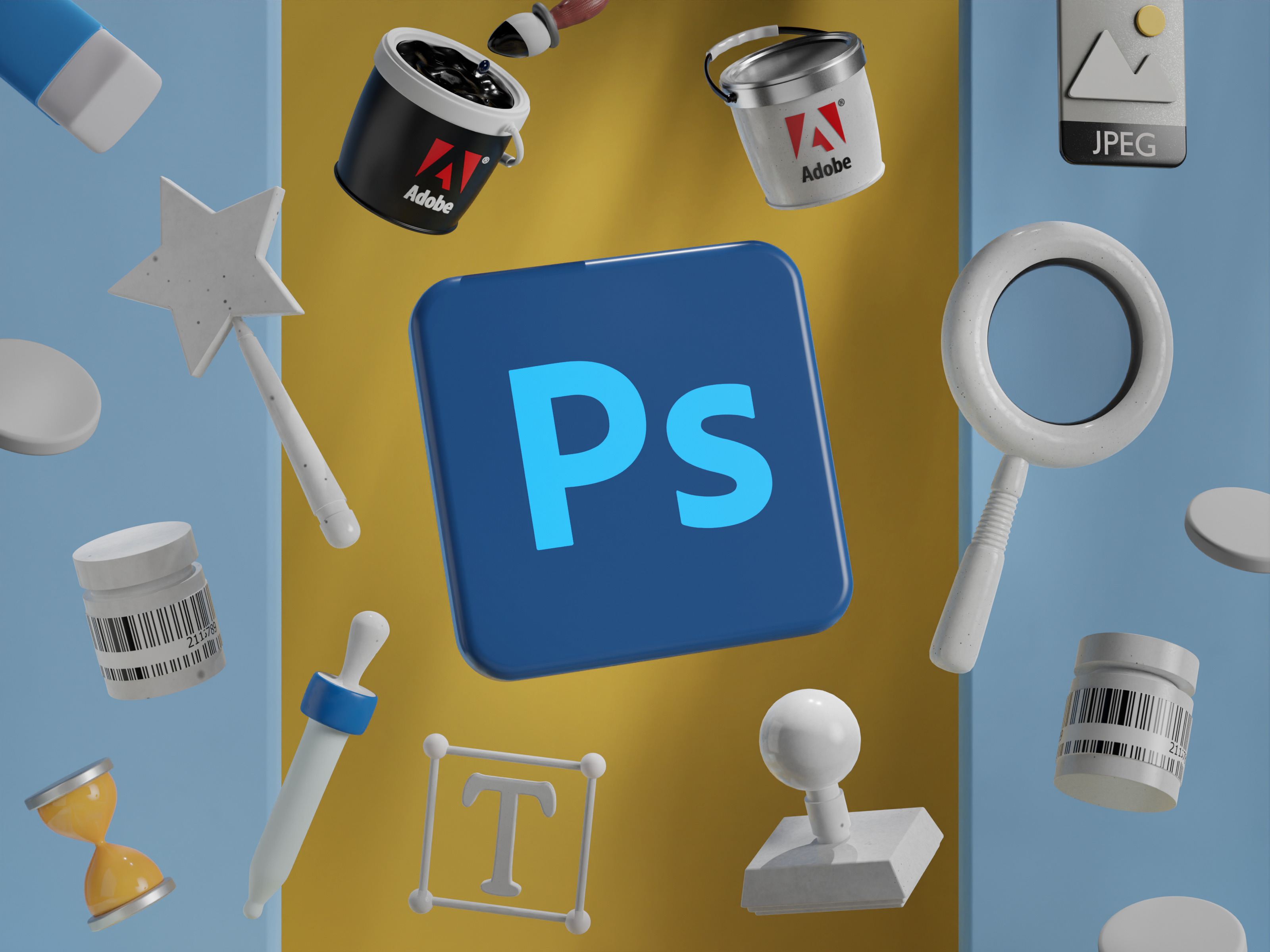 Photoshop 3d 3dillustration abstract adobe animation art blender branding cinem4d cycles digitalart graphic design icon illustration isometric logo lowpoly minimal render ui