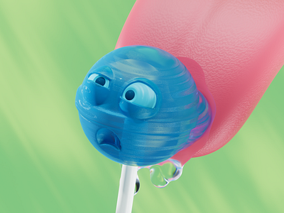 Lollipop 2d 3d 3dart blender character cinema4d design illustration redshift render web