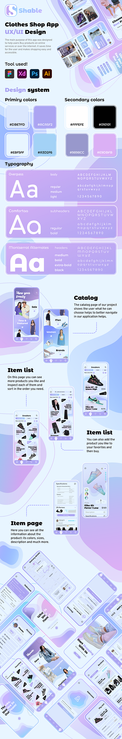 E-commerce bubble street wear app app branding bubble clothes design ecommerce figma ui ux web design