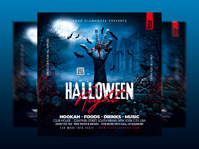 Halloween Flyer club flyer flyer design flyer template halloween halloween flyer halloween horror night halloween month halloween night halloween party halloween week halloween weekend happy halloween holiday horror night instagram pumpkin pumpkin craving scary party spooky halloween spooky night