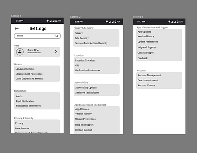 Setting Page of an App 007 dailyui ui uxdesignaspirant dribbbledebut