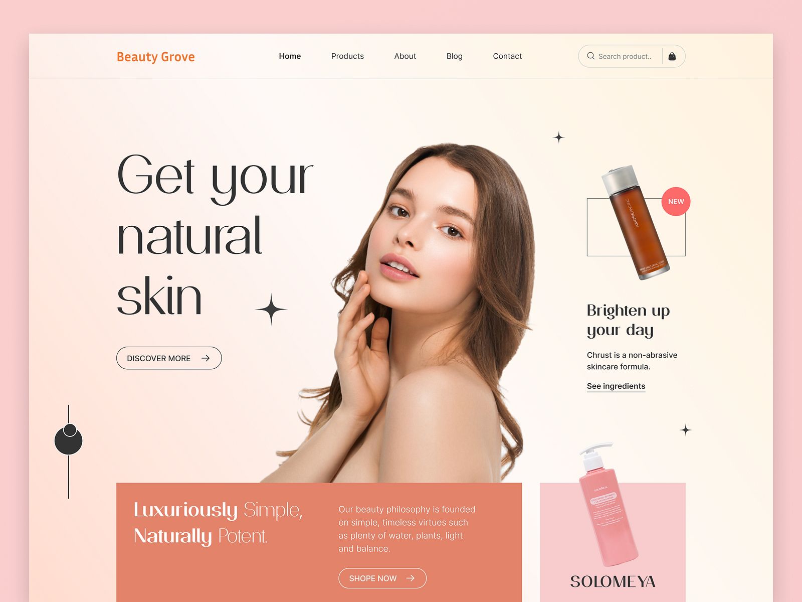 Beauty Product Website By Tanin Hossain On Dribbble