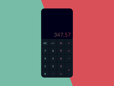 Daily UI #004 - Calculator 004 calculator daily ui math ui ux