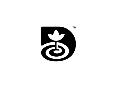 Logo Mark for a Design Studio brand branding design icon identity logo logo design lotus mark studio typography
