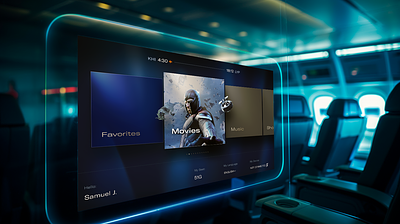 In-Flight-Entertainment : UI airline design hmi ife in flight entertainment interactive interface media mmi transport ui user interface