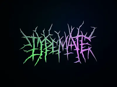 Typemate 3d brutal customtype lettering logo logotype typemate typography