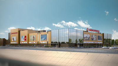 Торговый центр (Shopping Mall) 3d 3dsmax architecture corona