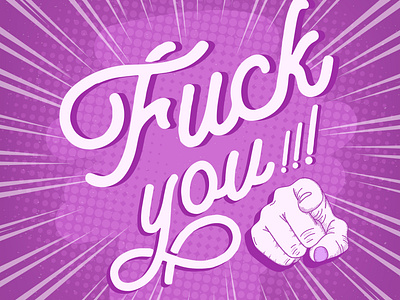 Fuck Typography illustration art branding colorful typography fuck typography illustration fun moment graphic design illustration typography ui