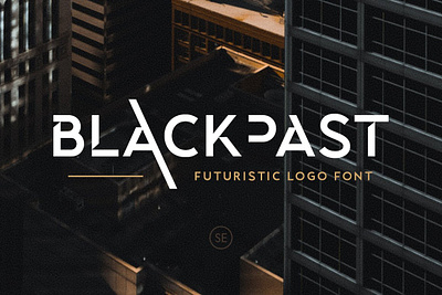 Blackpast - Futuristic Logo Font display fonts