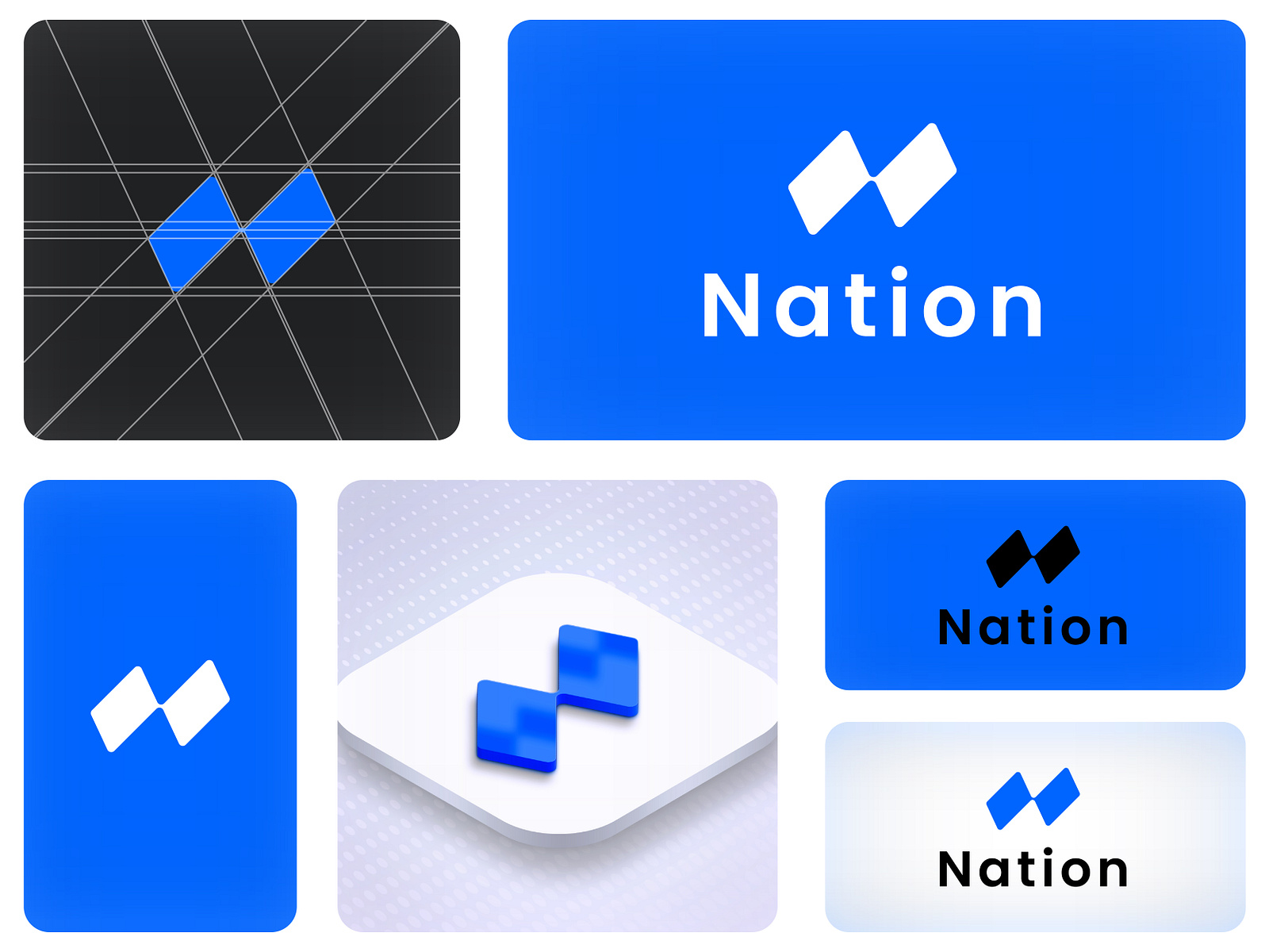 Logo Design - Nation by Md Alham on Dribbble