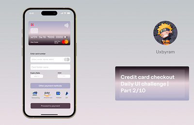 Credit card checkout page checkoutpage creditcard creditcardcheckoutpage daily dailyui dailyuichallenge phone ui