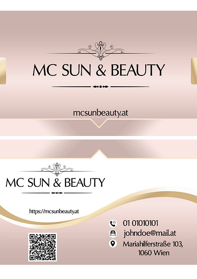 Visit Karte Beauty Salon buisnesss card design karte visit