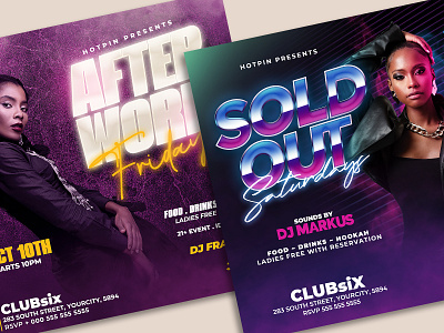 Night Club Flyer Bundle seductive