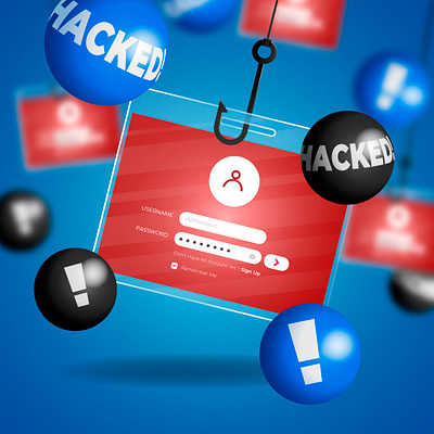 Phishing Attacks 3d animation branding graphic design logo motion graphics ui
