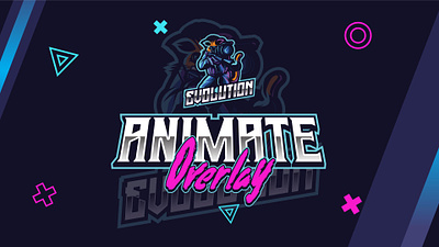 Logo & Overlay for Streamer available with Animation animation art branding design for streamer esport graphic design kick logo mascot motion graphics twitch ui
