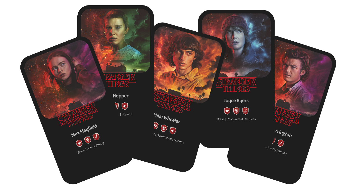 Stranger Things Mobile App Design app design figma graphic design iconography mobile app prototype ui user interface