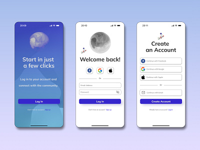 Log in Phone Page - Daily Challenge UI dailyui figma hype4 iphone login phone signup ui ux