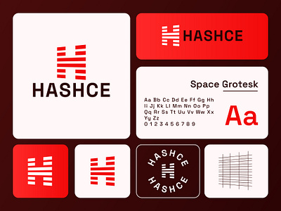 Hashce logo design branding clean design logo loog minimal