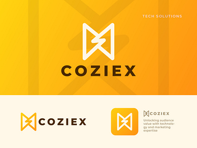 Coziex logo logo tech branding tech logo visual identity