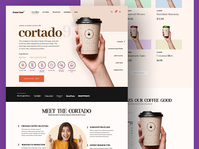 Coffee Shop - Shopify Website Design coffee ecommerce homepage interface landing landing page shop shopify small store store web web design website woocomerce