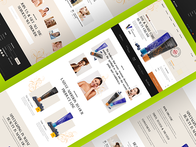 Cosmetics Store - Shopify Website Design cosmetics ecommerce homepage organic shopify shopify 2.0 small store store web design website