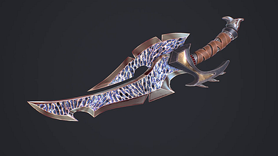 Fantasy Sword 12 3D Model 3d 3d model 3d modelling fantasy sword sword unity unreal weapon